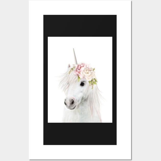 Floral Unicorn Wall Art by LILAxLOLA